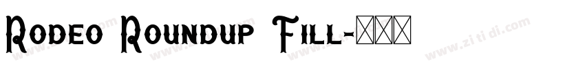 Rodeo Roundup Fill字体转换